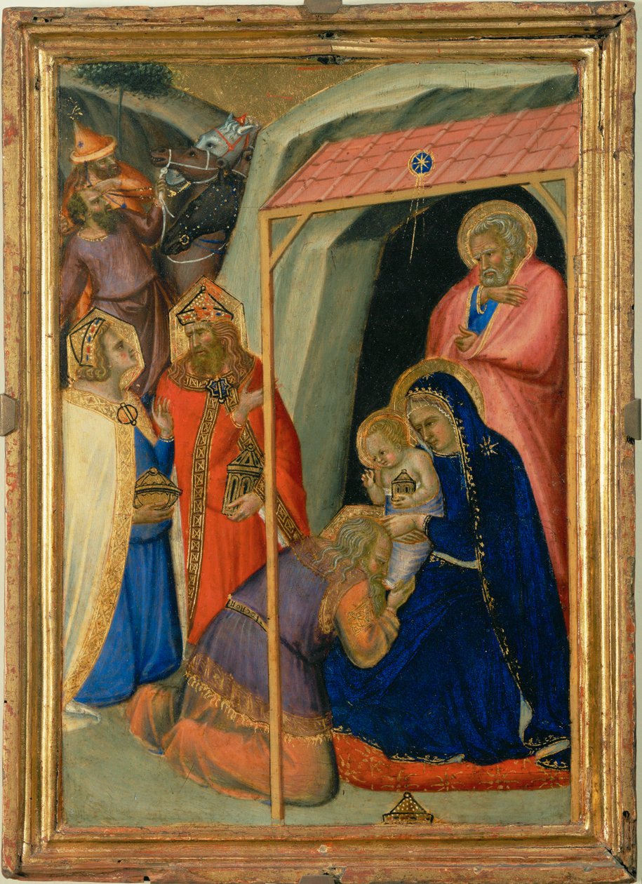 Pokłon Trzech Króli ... autorstwa Pietro (attr. to) Lorenzetti