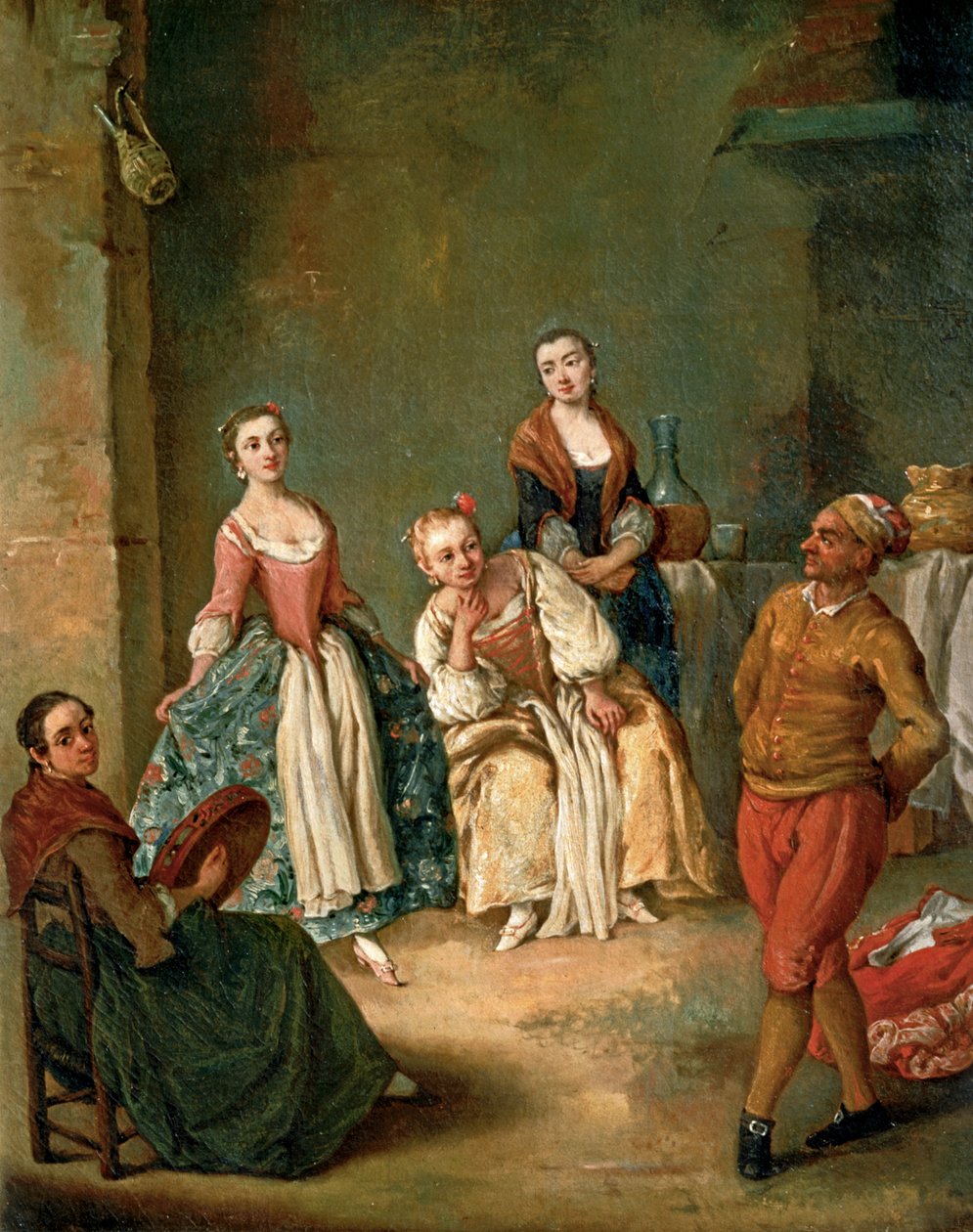 Taniec Furlany ... (obraz na płótnie) autorstwa Pietro (circle of) Longhi