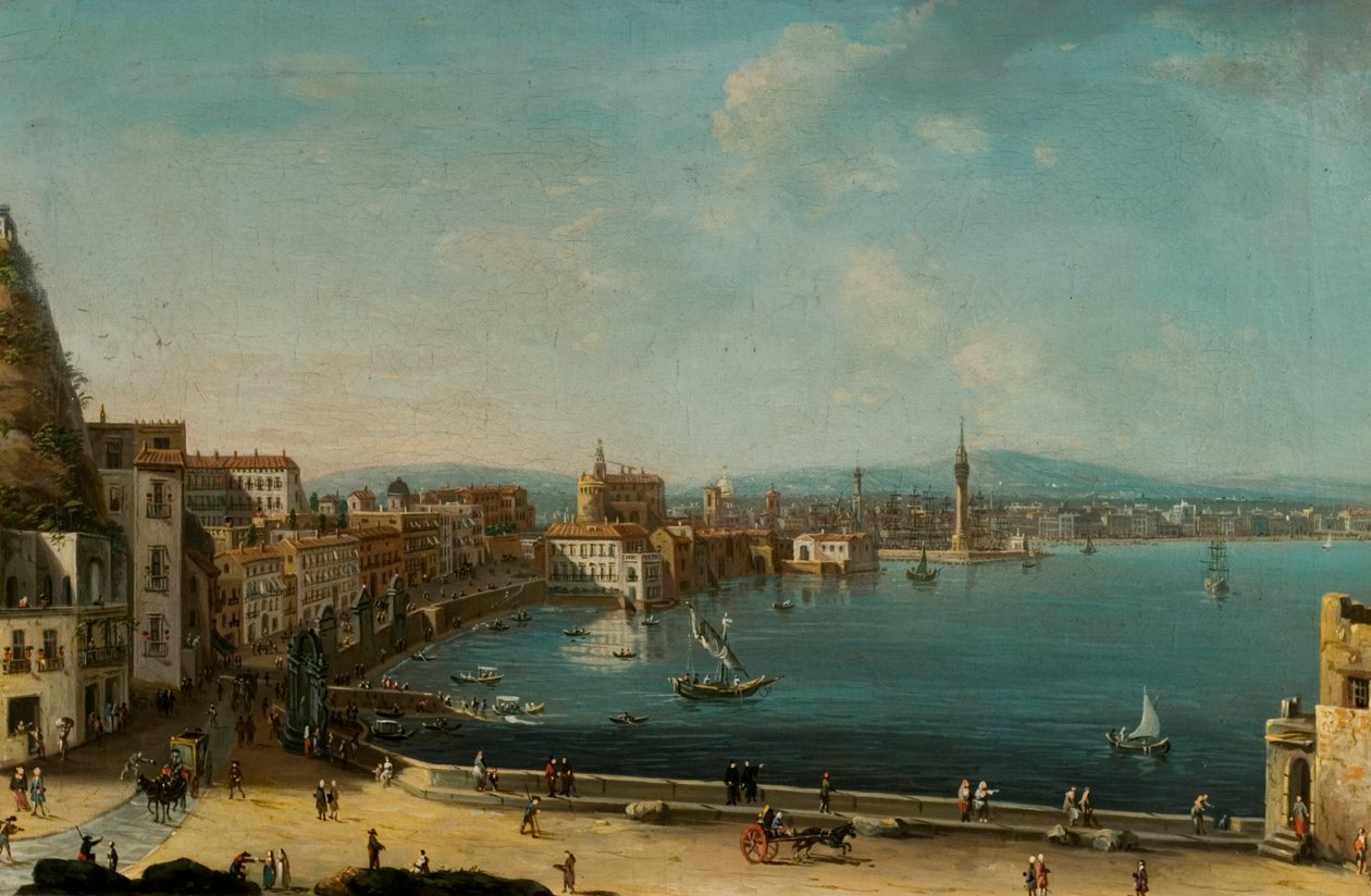 Port we Włoszech (St. Lucia) autorstwa Pietro Antoniani