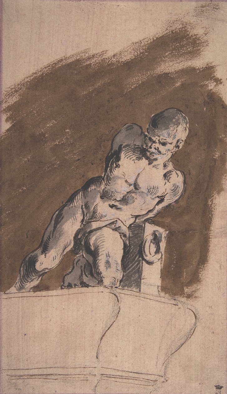 Skuty nagi więzień, według Pietro Tacca, 1729-1804. autorstwa Pietro Antonio Novelli