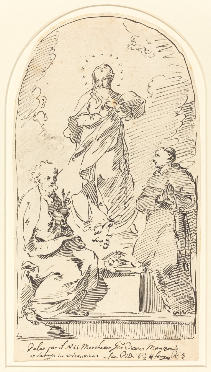 Niepokalane Poczęcie autorstwa Pietro Antonio Novelli