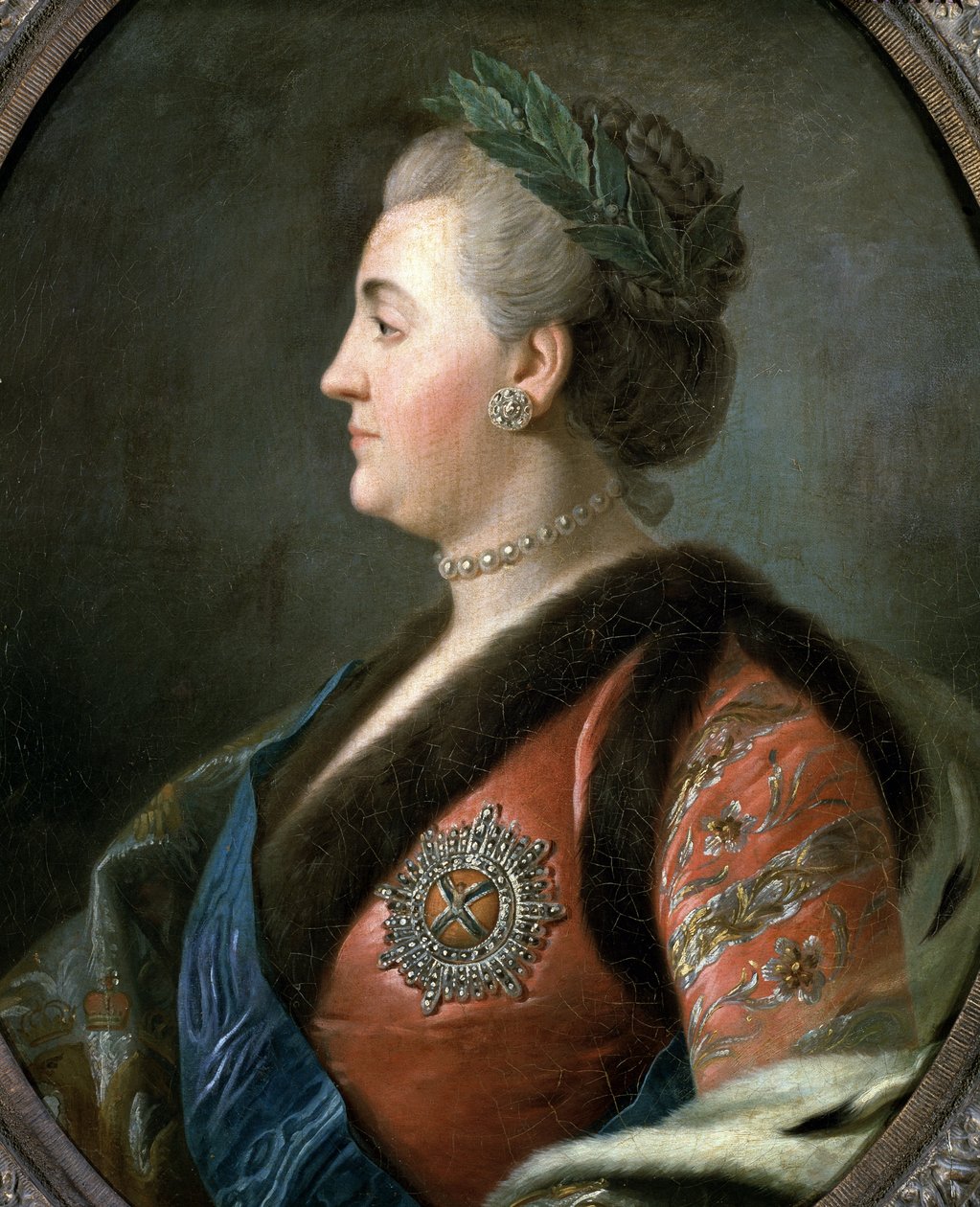 Portret Katarzyny II Wielkiej, cesarzowej Rosji (malarstwo autorstwa Pietro Antonio Rotari