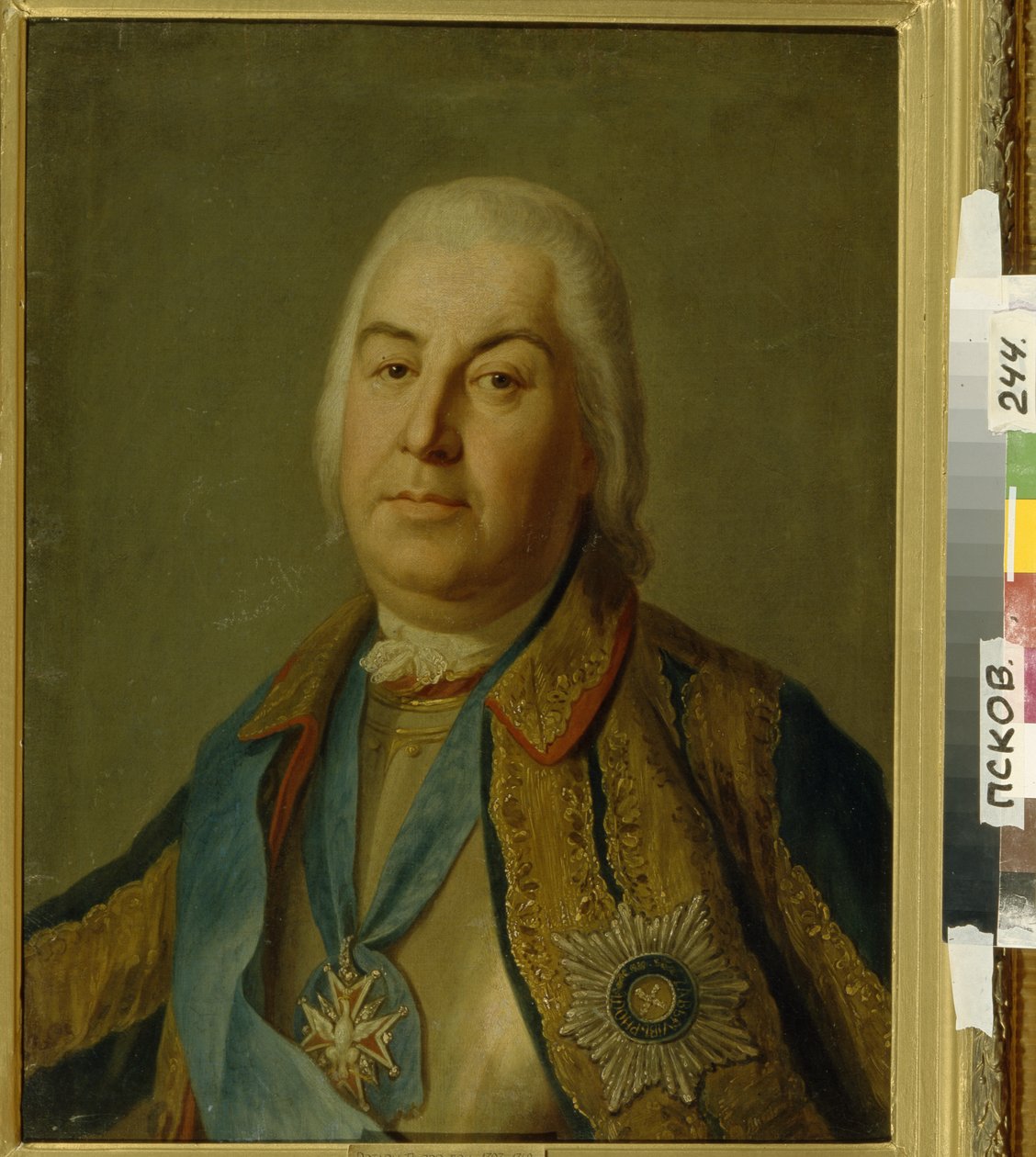 Portret hrabiego Piotra Siemionowicza Saltykowa, 1760 autorstwa Pietro Antonio Rotari