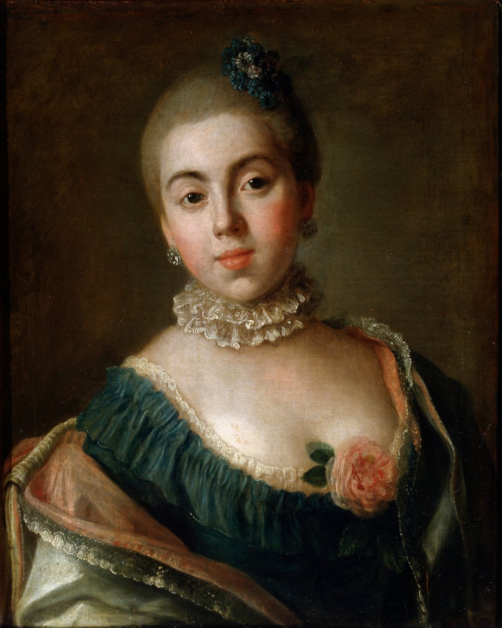 Portret hrabiny Anny Golicyny, baronowej Stroganowej, 1759. autorstwa Pietro Antonio Rotari