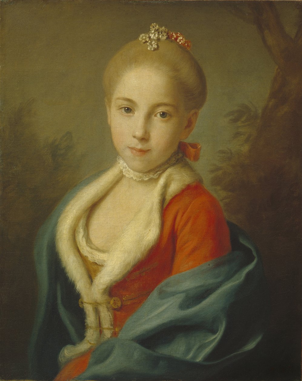 Portret księżnej Katarzyny Holstein-Beck 1750-1811, 1760-1762 autorstwa Pietro Antonio Rotari