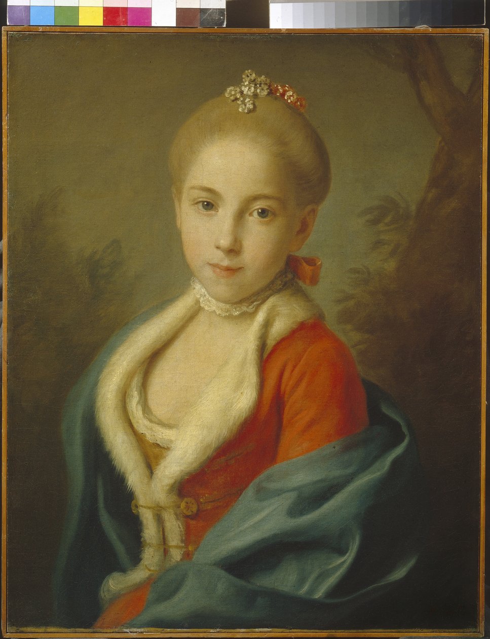 Portret księżniczki Katarzyny Holstein-Beck, 1760-62 autorstwa Pietro Antonio Rotari