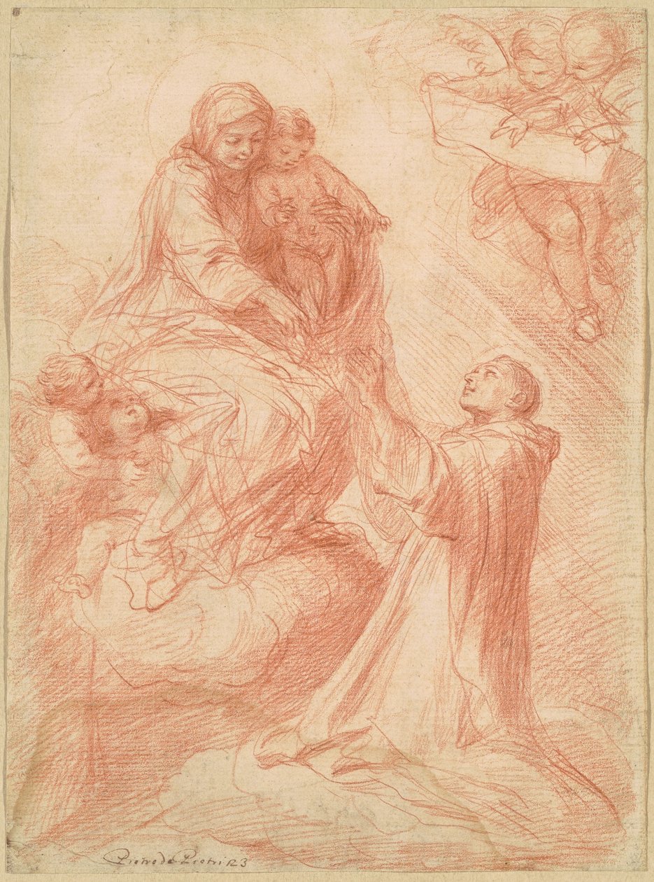 Wizja Simona Stocka autorstwa Pietro Antonio de Pietri