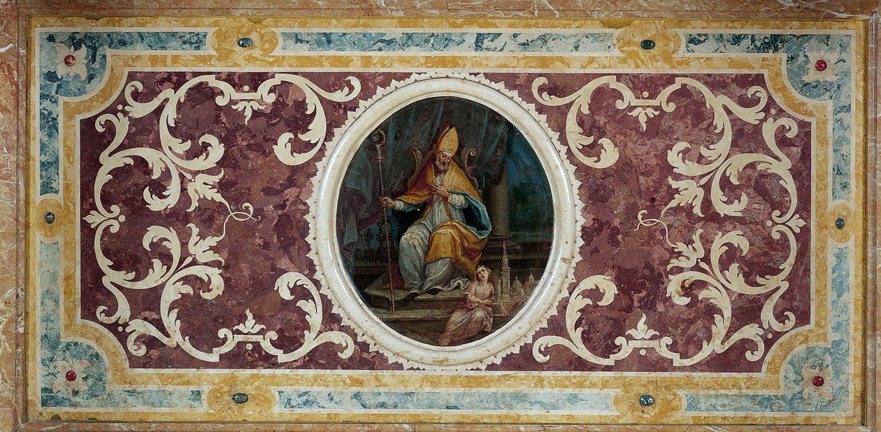 Front ołtarza św. Geminiana, 1727 (scagliola) autorstwa Pietro Battagliola