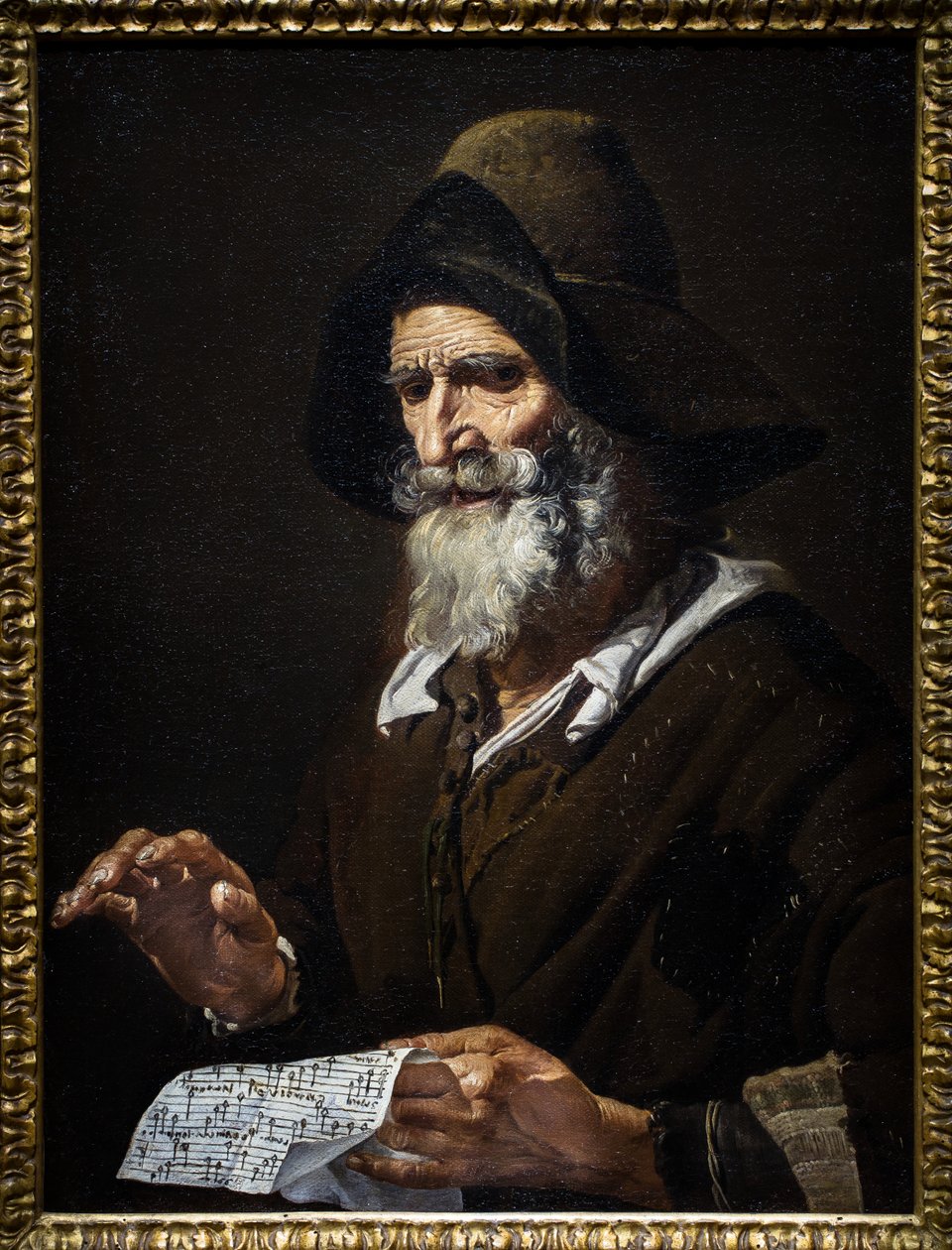 Stary piosenkarz autorstwa Pietro Bellotti