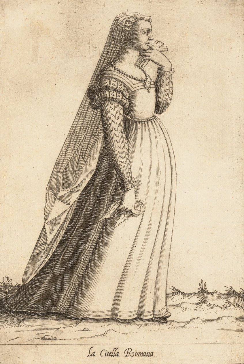 La Citella Romana Maiden, ca. 1580. autorstwa Pietro Bertelli.