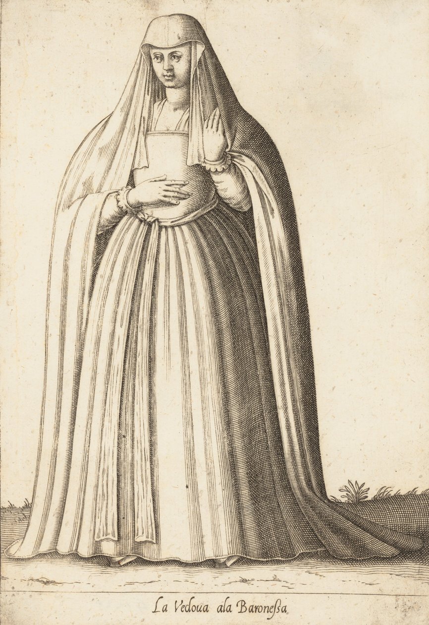 Skrzydło Wdowy Baronowa 1580. autorstwa Pietro Bertelli.