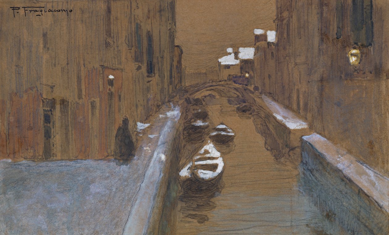 Zima autorstwa Pietro Fragiacomo