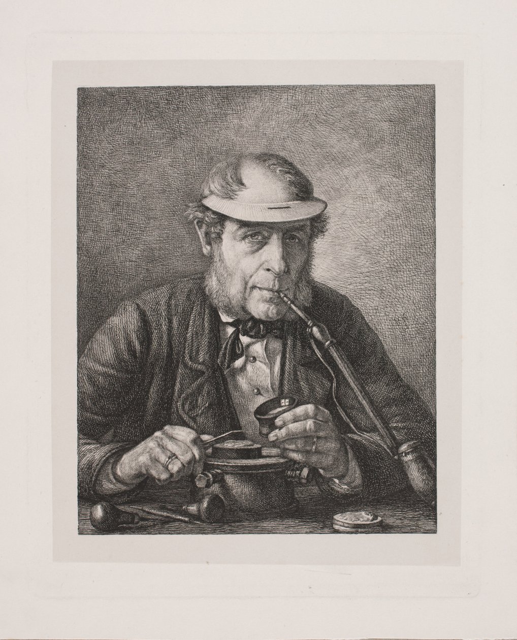 Portret ojca artysty, medalisty F.C. Crohna autorstwa Pietro Købke Krohn