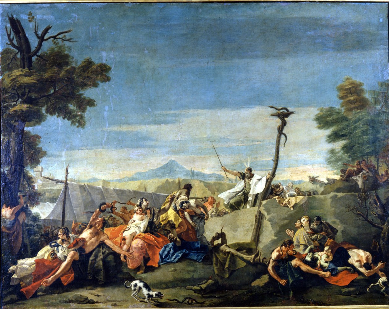 Wąż z brązu (XVIII wiek), Obraz autorstwa Pietro Ligari autorstwa Pietro Ligari