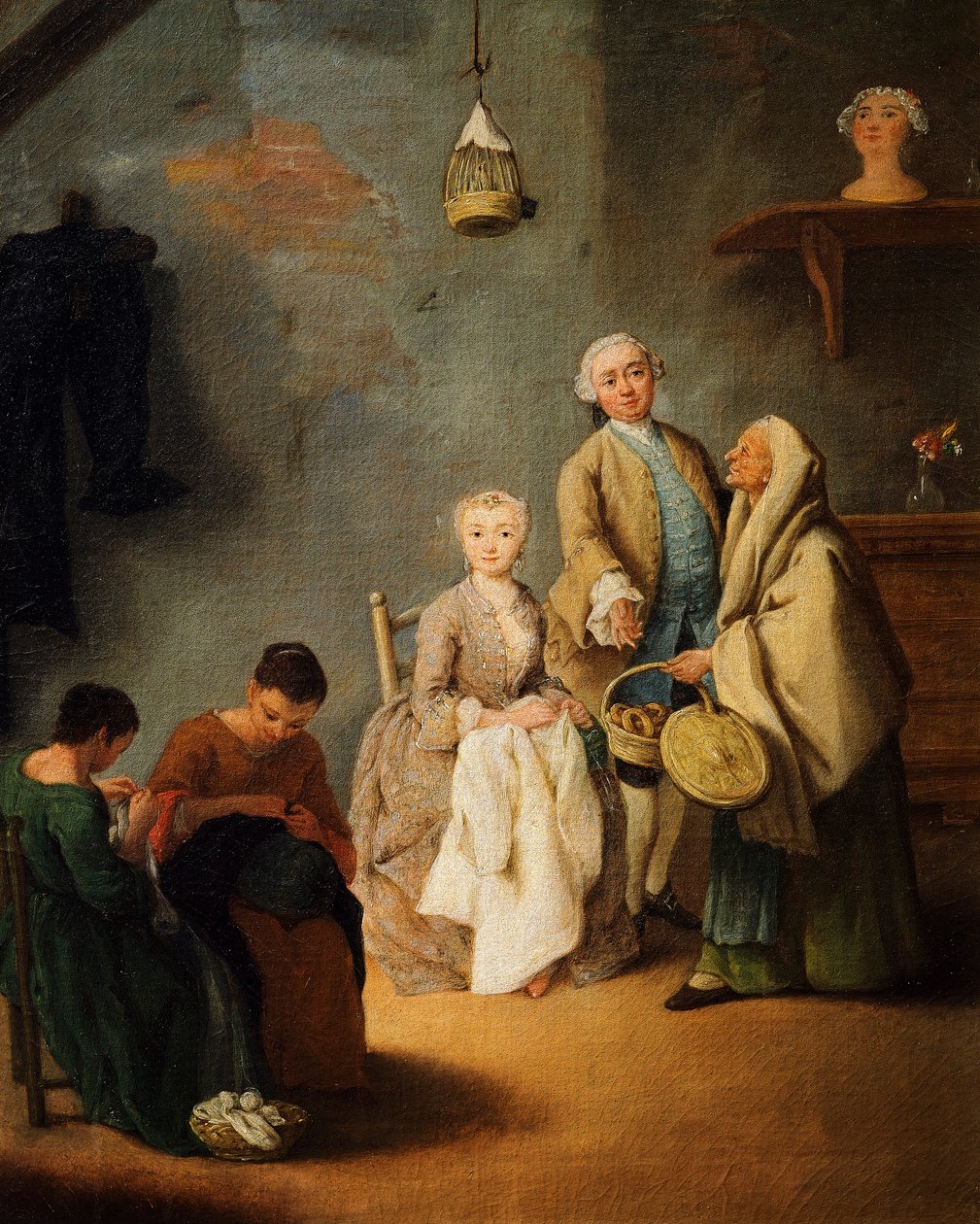 Warsztat hafciarski, Pietro Longhi (1701-1785) autorstwa Pietro Longhi