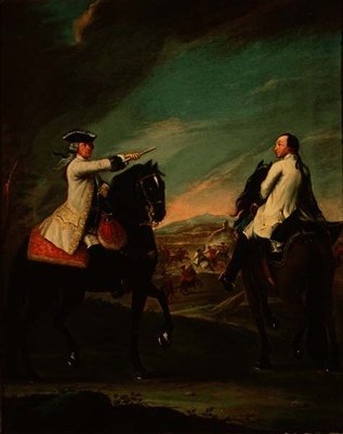 Guglielmo de Montfort i jego asystent polowy autorstwa Pietro Longhi