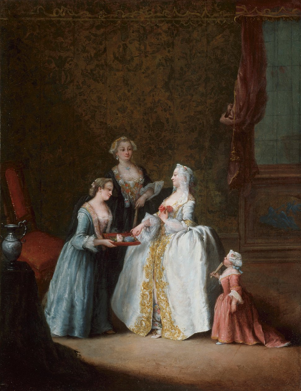 Dama przy toalecie autorstwa Pietro Longhi