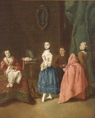 Pani u krawcowej autorstwa Pietro Longhi