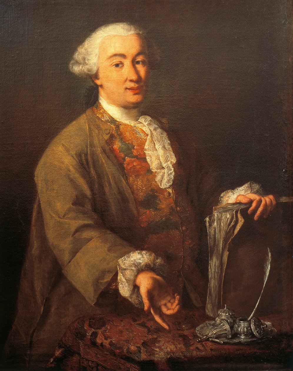 Portret Carlo Goldoniego, autorstwa Pietro Longhi (1701-1785). autorstwa Pietro Longhi