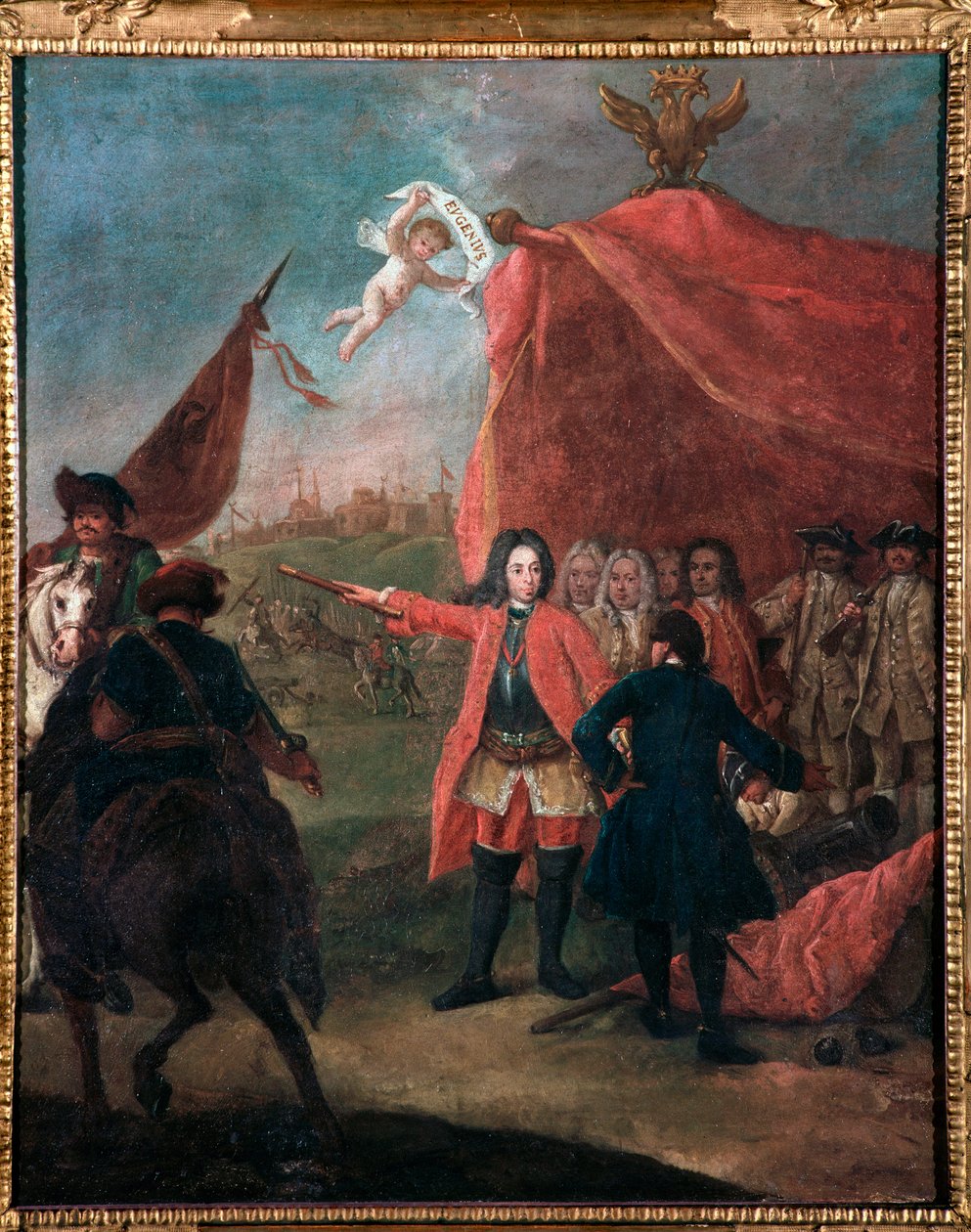 Reprezentacja Eugenio di Savoia (1663-1736) powiedział Prince Eugenio (Portret księcia Eugeniusza Sabaudzkiego) Malarstwo Pietro Longhi (1702-1785) 1755 Dim 62x51 cm Ca 