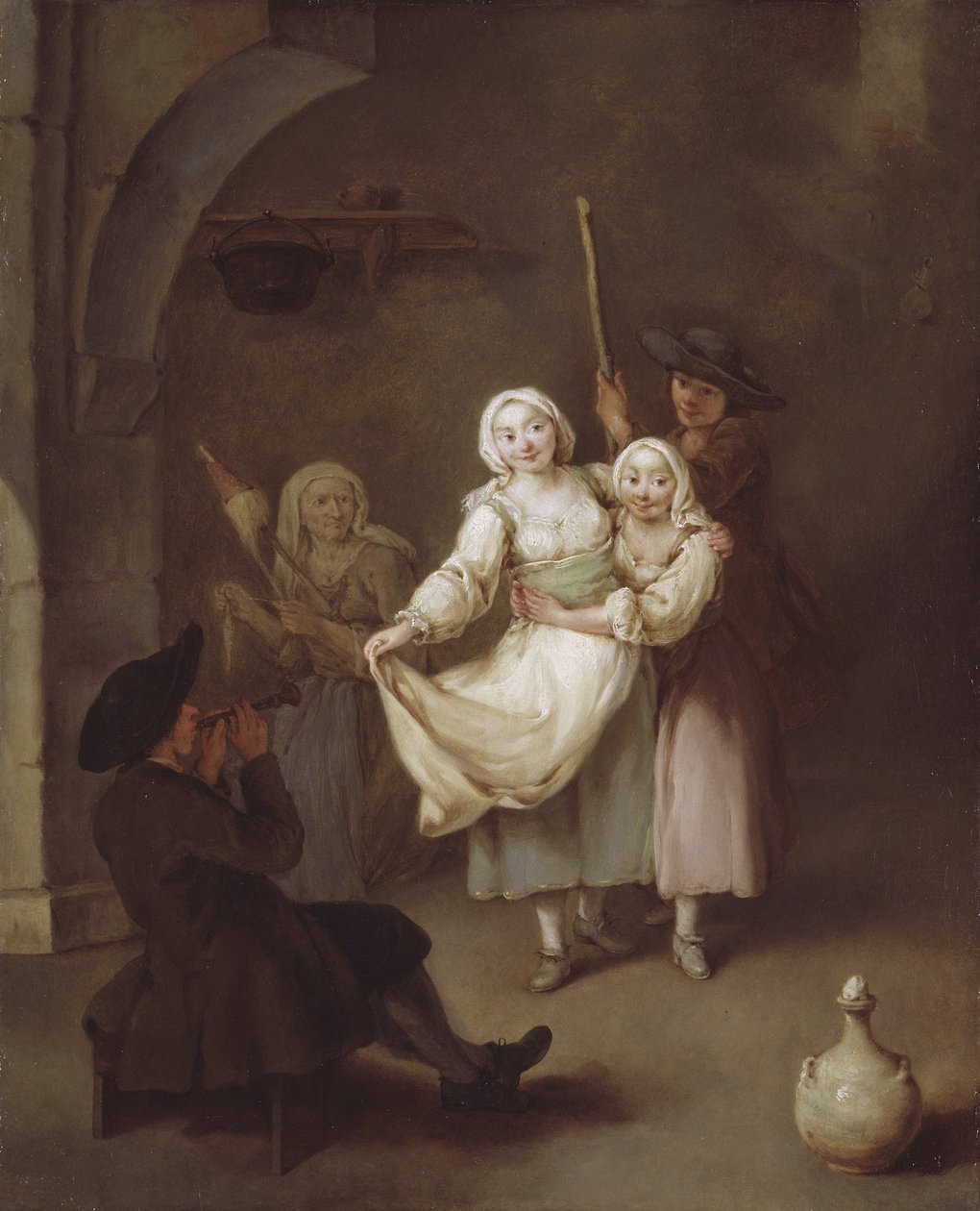 Taniec, ok. 1750 r. (olej na płótnie) autorstwa Pietro Longhi