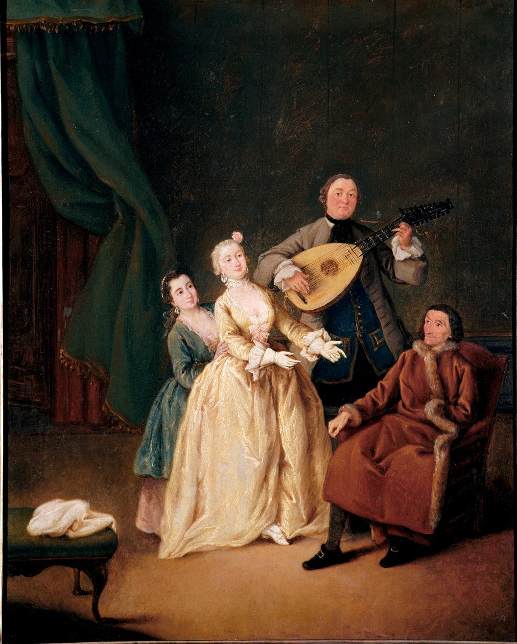 Koncert rodzinny Obraz Pietro Longhi (1702-1785) 1752 wym. 62x51 cm Ca 