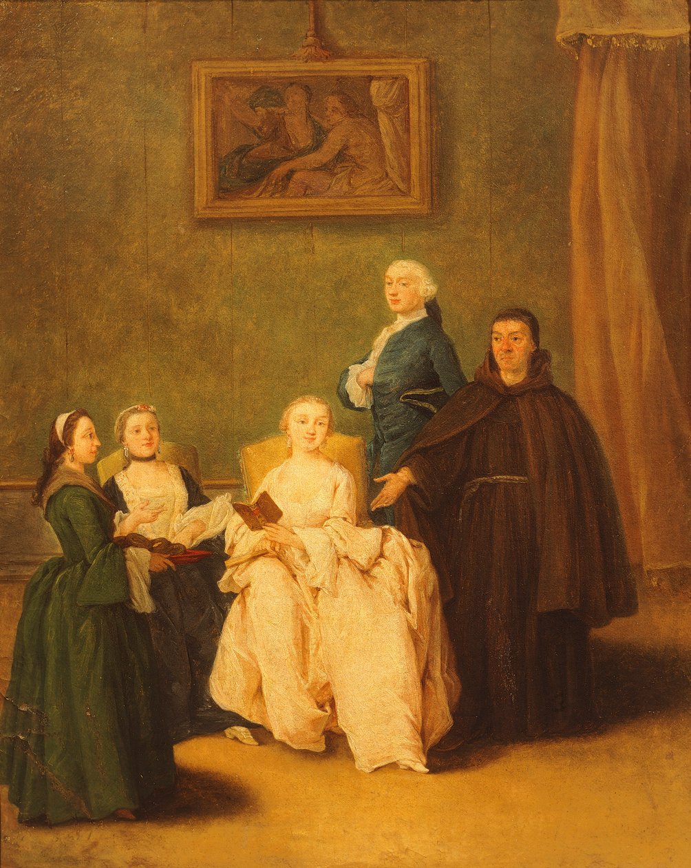 Wizyta braci, Pietro Longhi (1701-1785) autorstwa Pietro Longhi