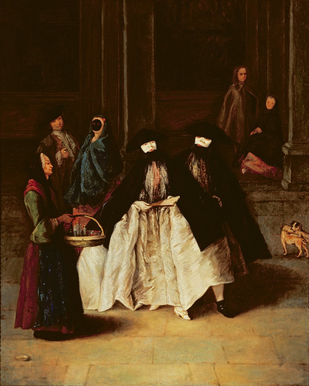Sprzedawca perfum (olej na płótnie) (patrz alo 166068) autorstwa Pietro Longhi