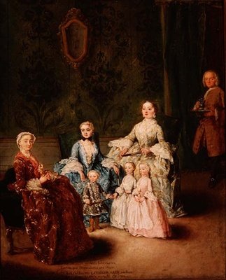 Rodzina Sagredo (olej na płótnie) autorstwa Pietro Longhi