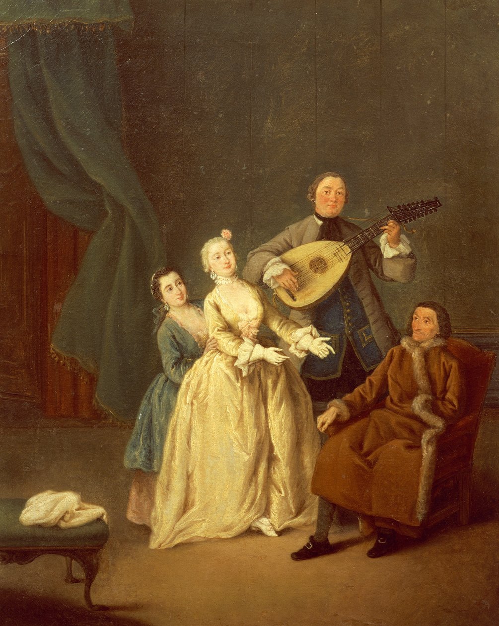 Koncert lub rodzina na koncercie autorstwa Pietro Longhi
