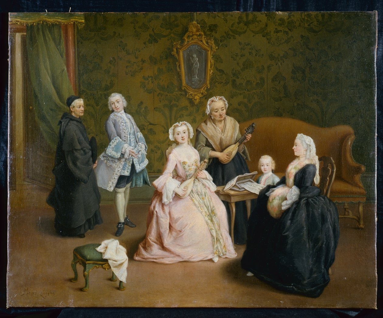 Koncert rodzinny autorstwa Pietro Longhi