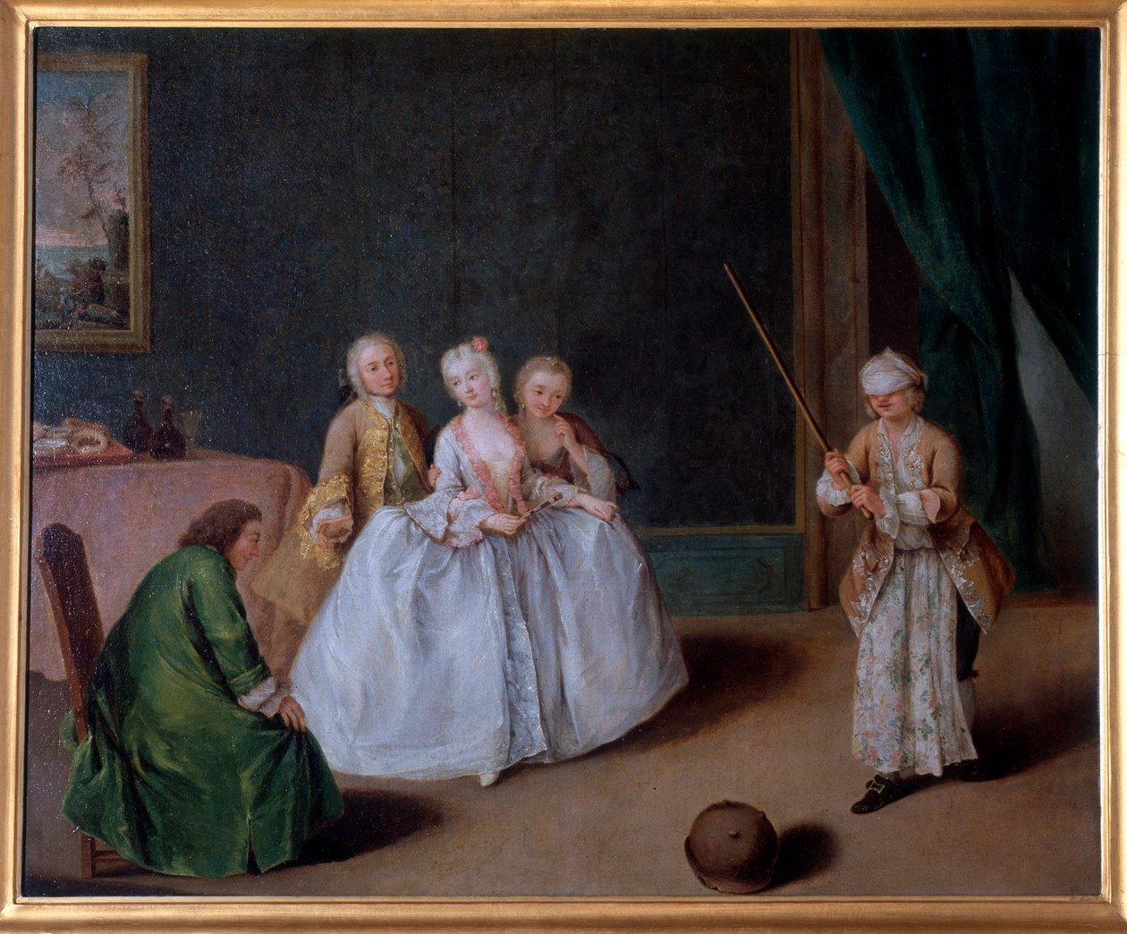 Gra w garnek (malarstwo, ok. 1760) autorstwa Pietro Longhi