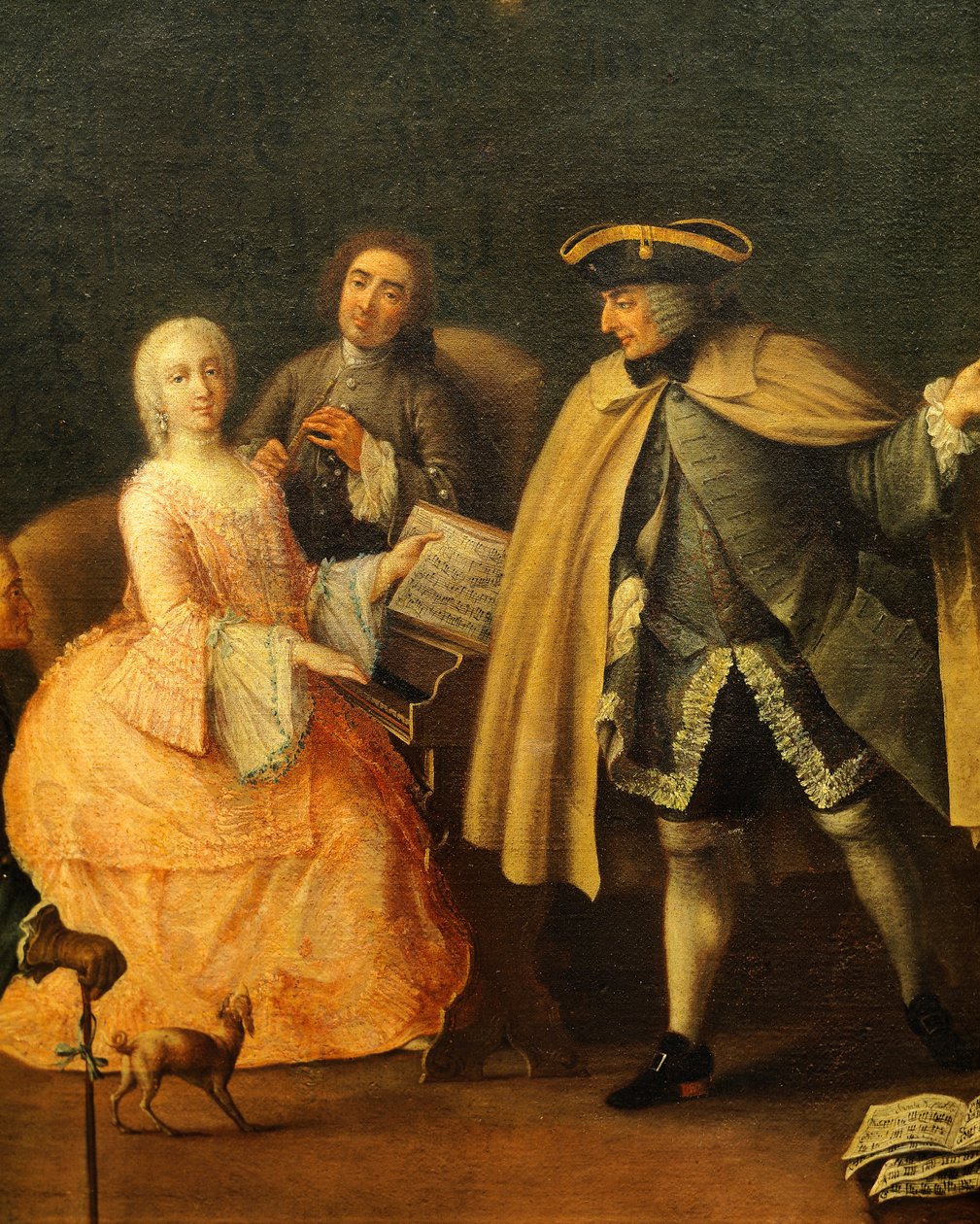 Nauczyciel muzyki — Pietro Longhi (1701-1785) autorstwa Pietro Longhi