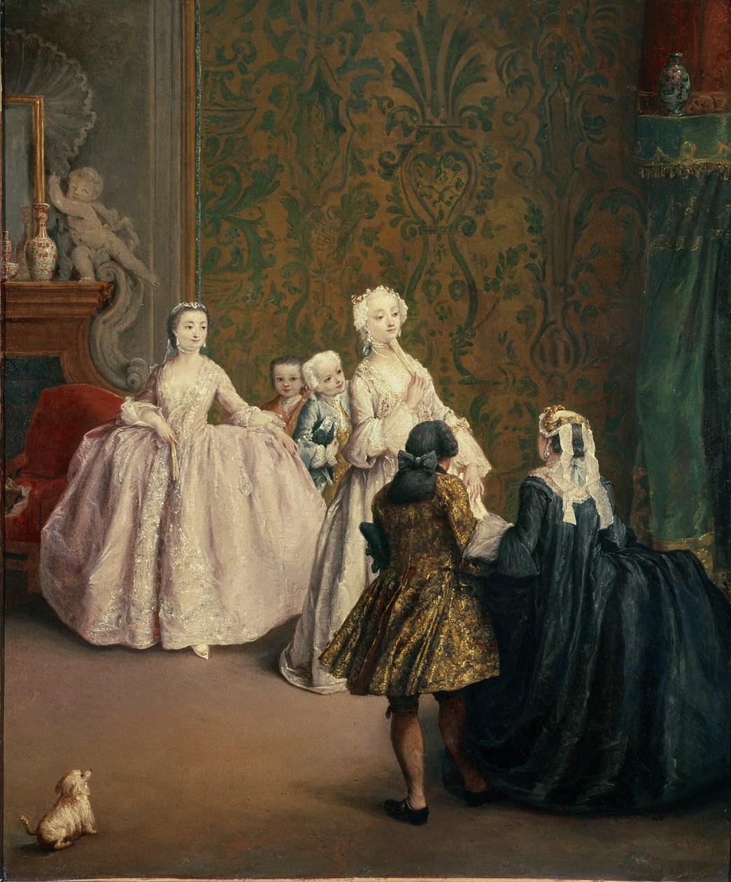 Prezentacja (olej na płótnie) autorstwa Pietro Longhi