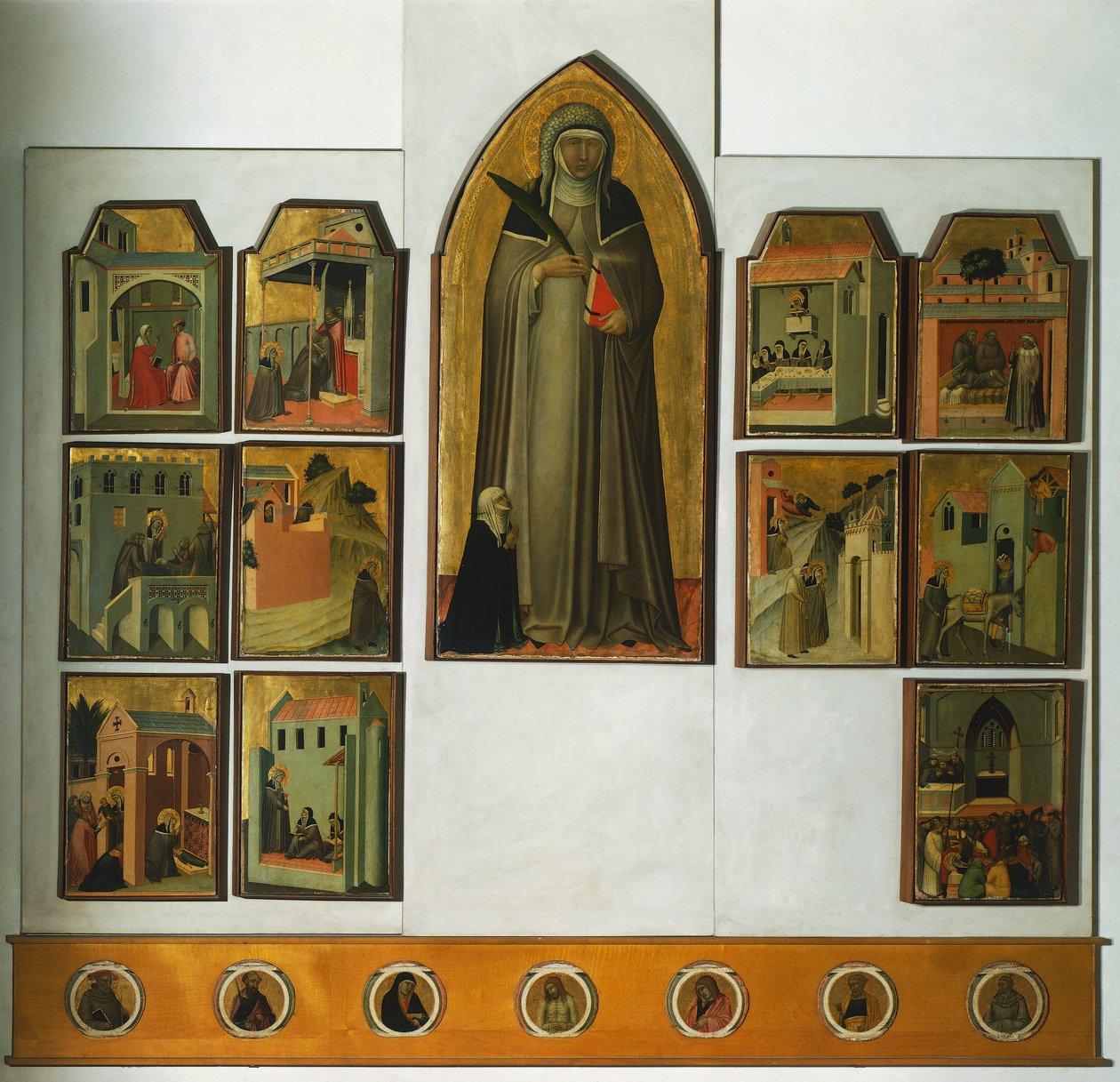 Ołtarz Błogosławionej Pokory autorstwa Pietro Lorenzettiego (ok. 1280-1348), tempera i złoto na desce autorstwa Pietro Lorenzetti