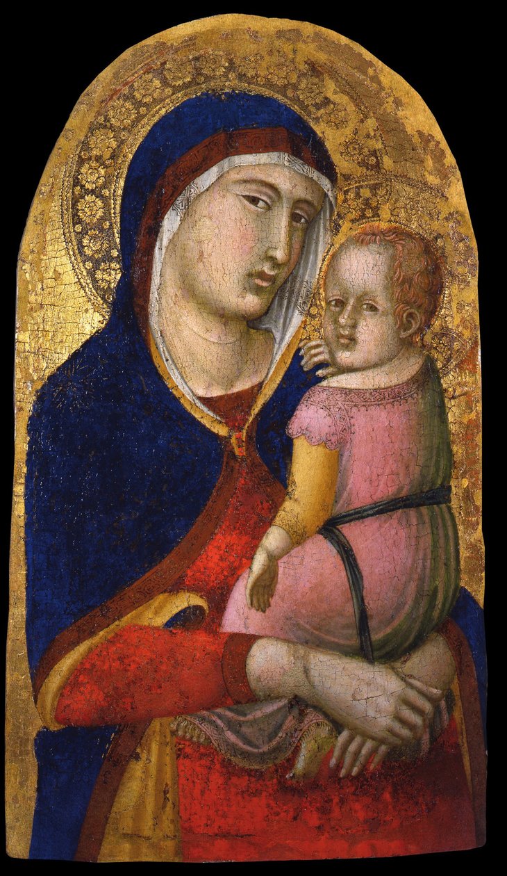 Madonna z Dzieciątkiem, ok. 1340 autorstwa Pietro Lorenzetti