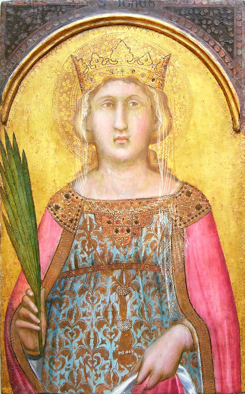 Święta Katarzyna Aleksandryjska, wkrótce po 1342 roku. autorstwa Pietro Lorenzetti