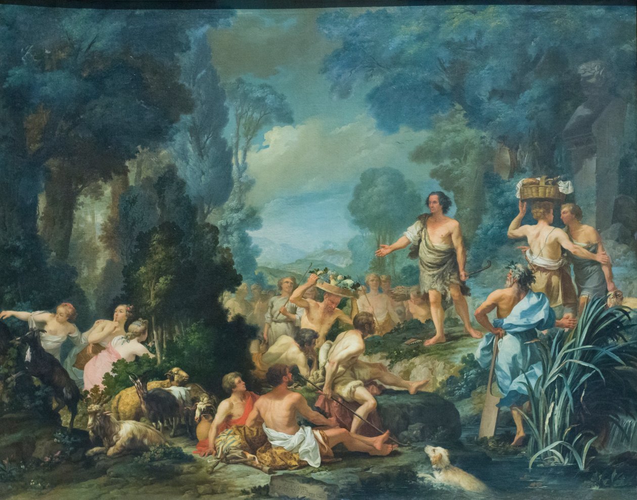 Frugoni w Arkadii autorstwa Pietro Melchiorre Ferrari