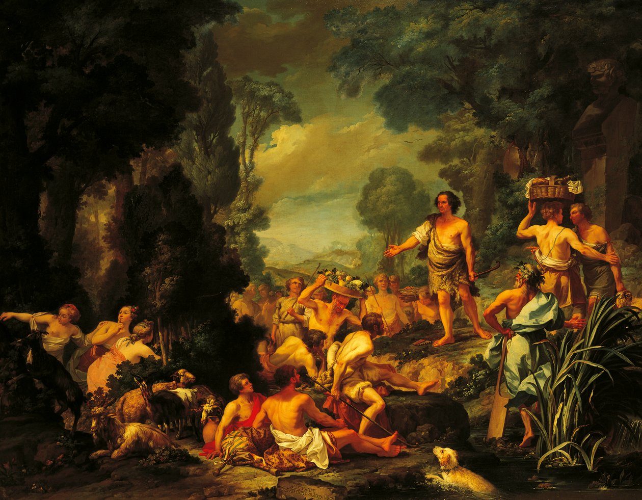 Frugoni w Arkadii, około 1760 r., Pietro Melchiorre Ferrari (1735-1787) autorstwa Pietro Melchiorre Ferrari