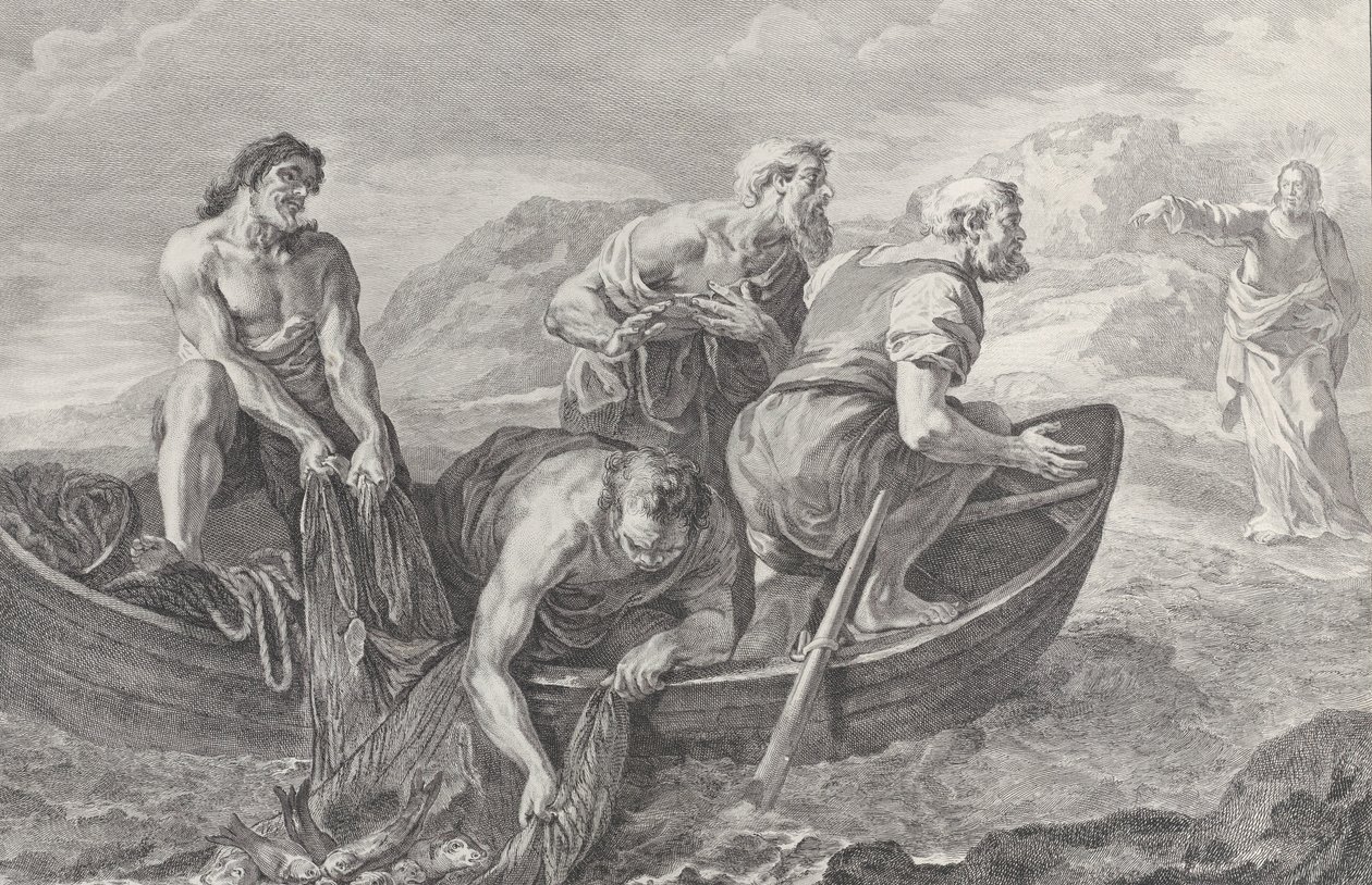 [Powołanie św. Piotra i Andrzeja], 1730-50. autorstwa Pietro Monaco