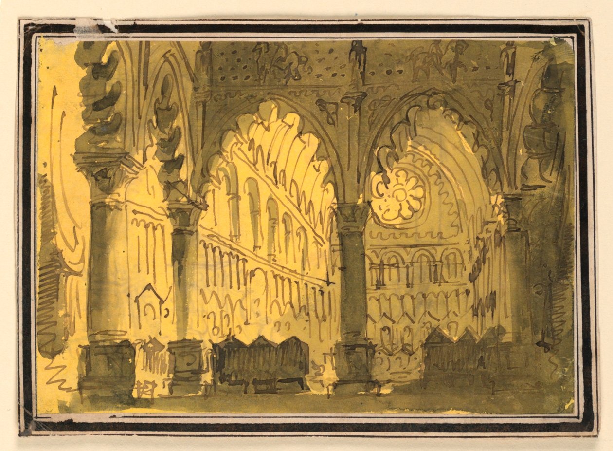 Scenografia, Wnętrze Kościoła autorstwa Pietro Narducci
