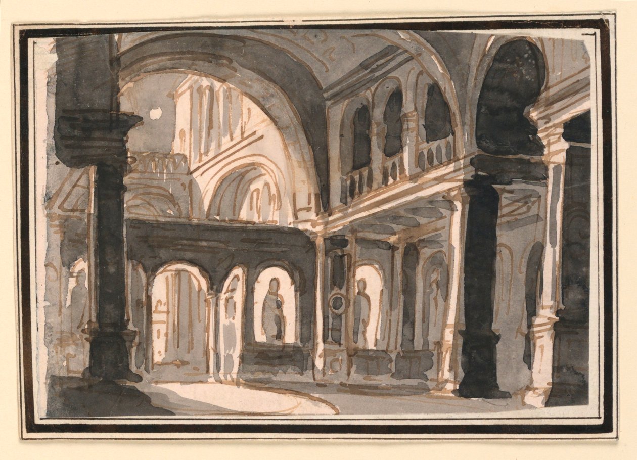 Scenografia, Wnętrze Kościoła autorstwa Pietro Narducci