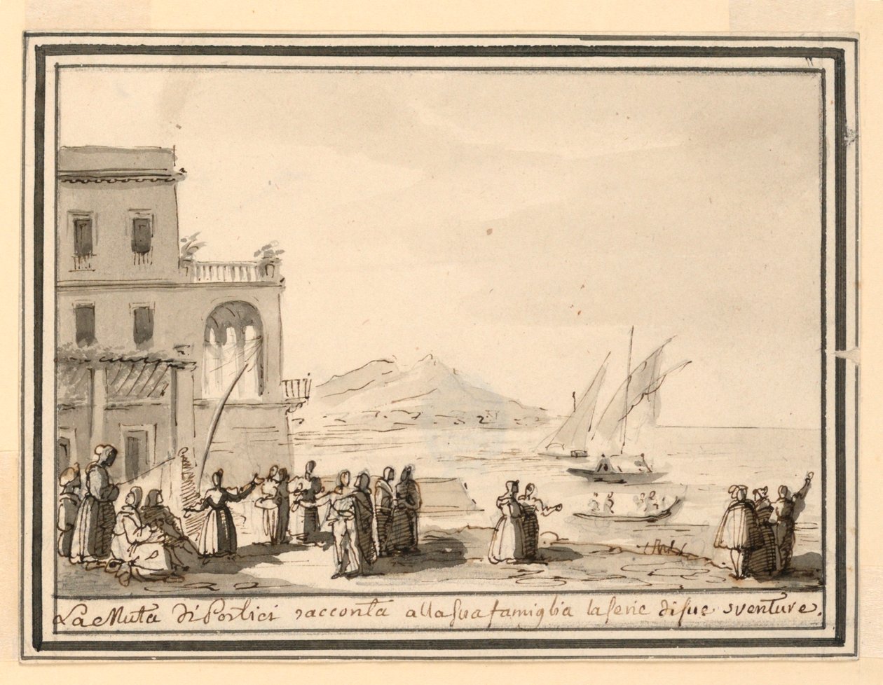 Scenografia, Port Morski autorstwa Pietro Narducci
