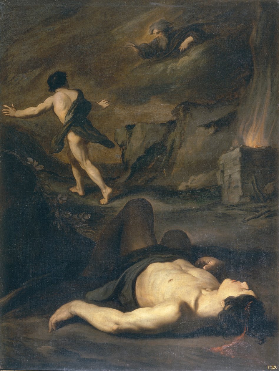 Kain i Abel autorstwa Pietro Novelli
