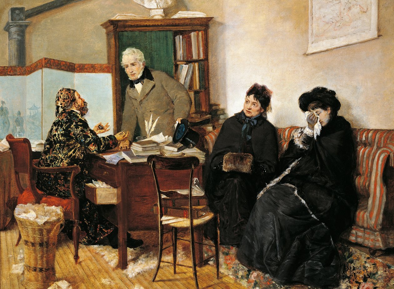 U notariusza – Pietro Pajetta (1845 -1911) autorstwa Pietro Pajetta