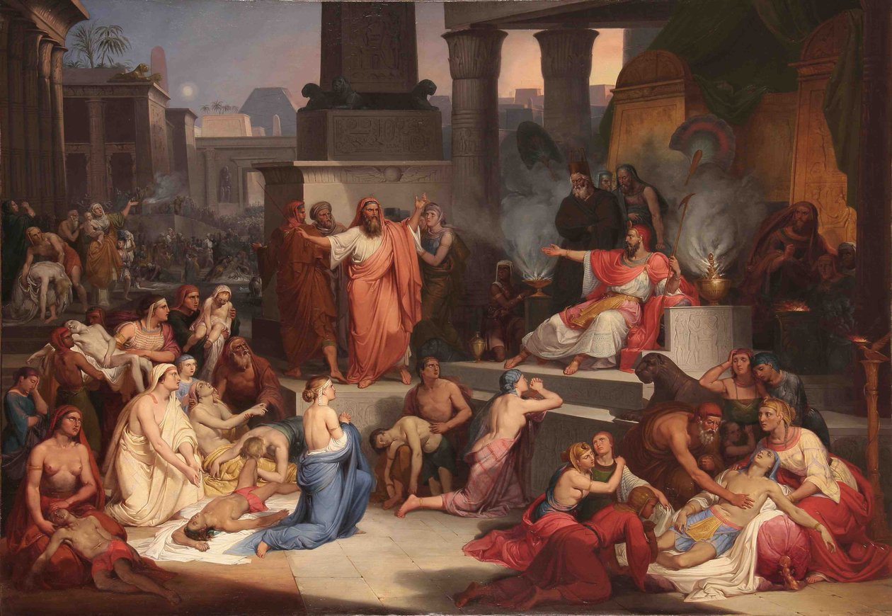 Śmierć pierworodnych w Egipcie, 1838-1839 autorstwa Pietro Paolétti