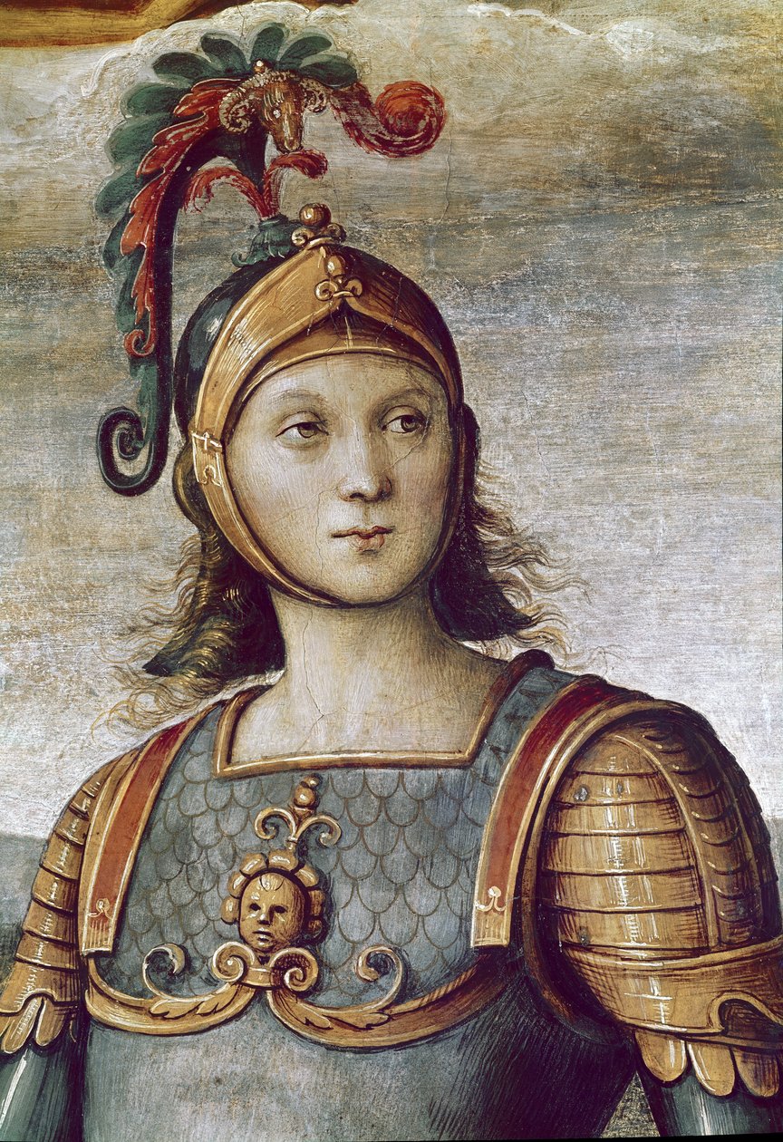 Horatius Cocles, fragment siły i umiarkowania (Fresco autorstwa Pietro Perugino