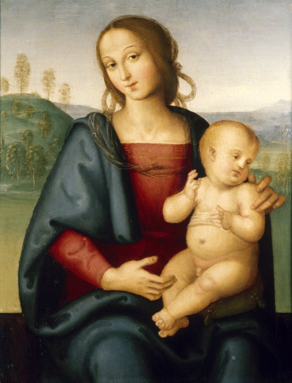 Madonna z Dzieciątkiem, ok. 1520 autorstwa Pietro Perugino