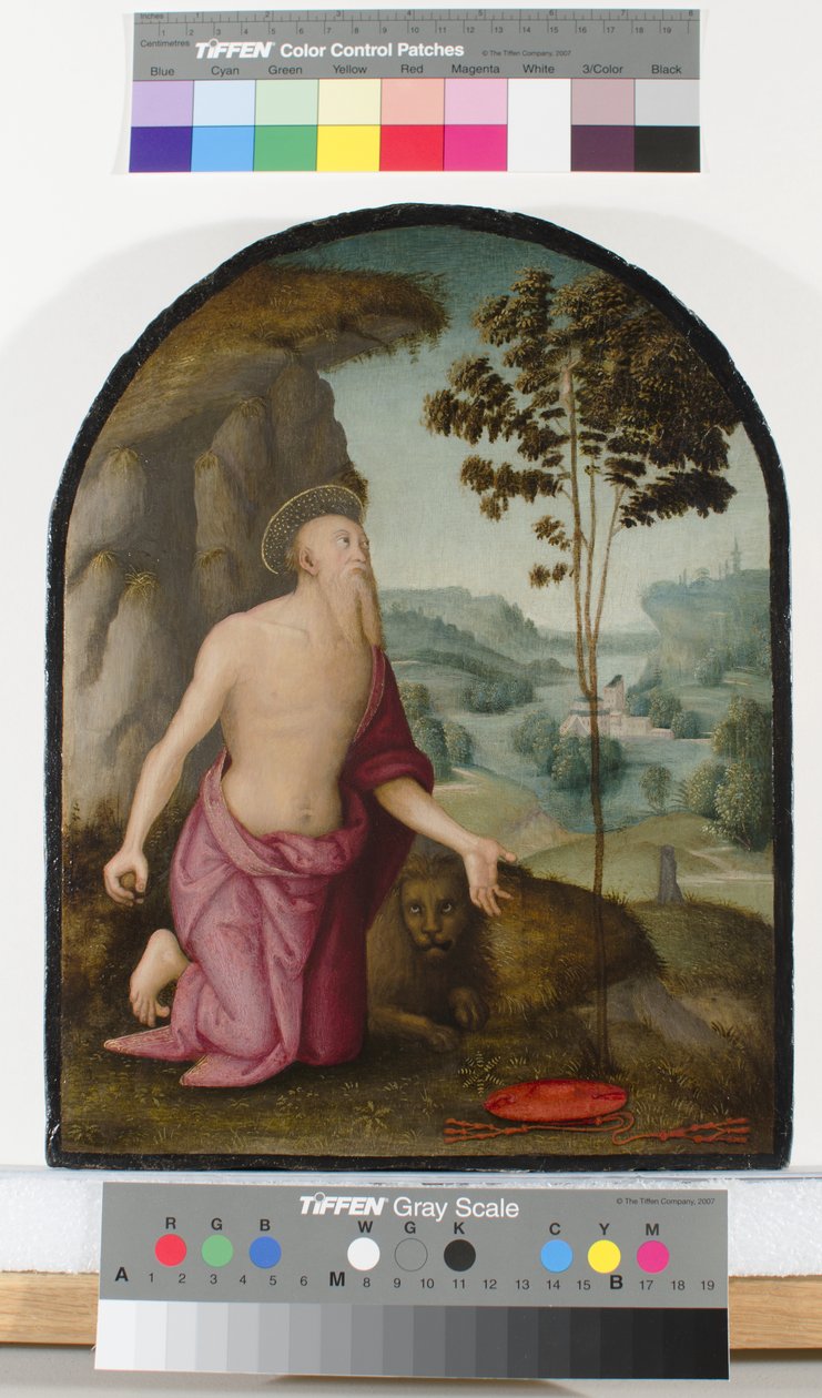 Święty Hieronim na pustyni, ok. 1510-15 autorstwa Pietro Perugino