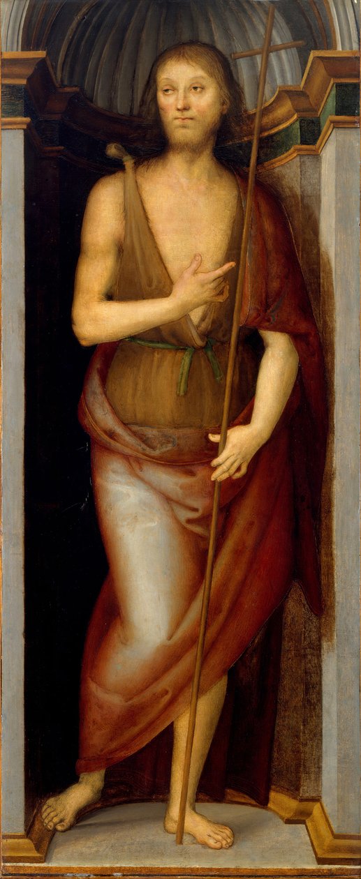 Św. Jan Chrzciciel, Św. Łucja. autorstwa Pietro Perugino